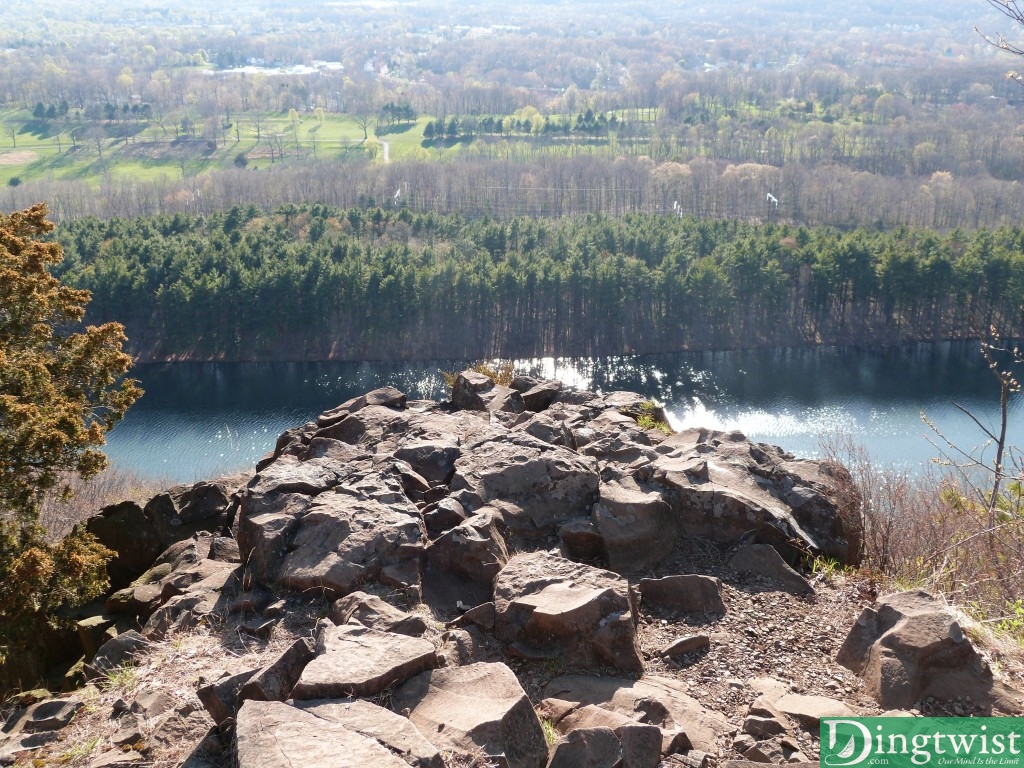 There are several rocky overlooks along the ridge. Beautiful places to sit and enjoy the view below.