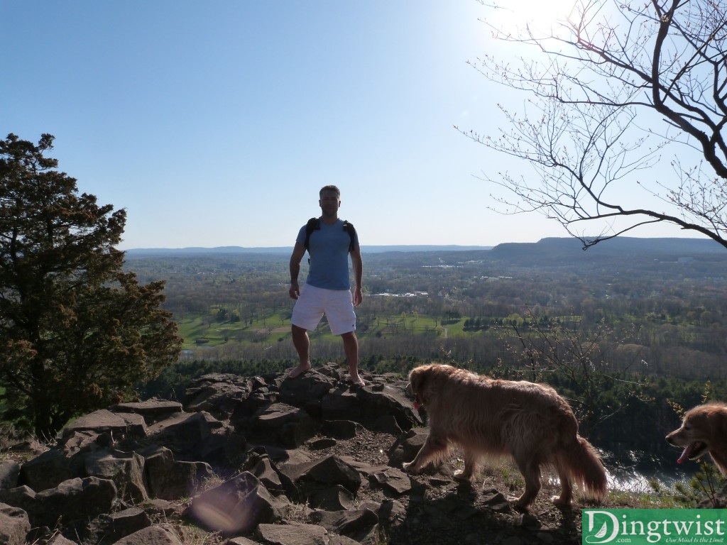 Self-timer, poor lighting. And yes, I hiked the trail barefoot until the end. Terrible idea which I do not recommend. Much too rocky for bare feet.