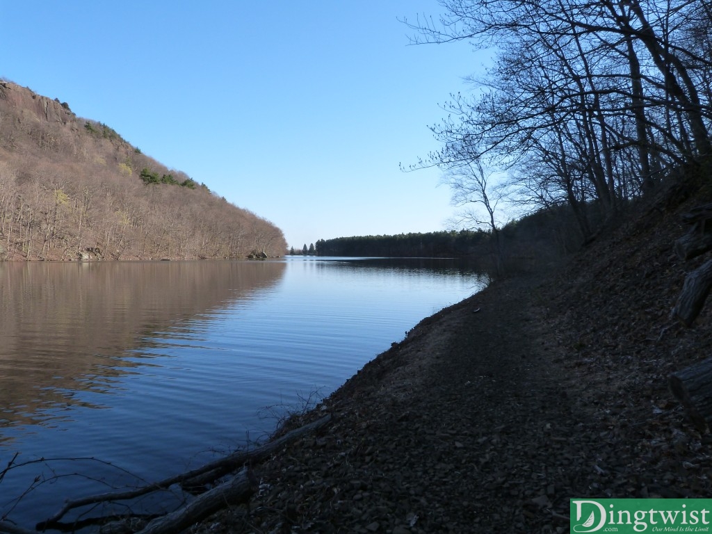 Another view. You can see the path, lakeside. I didn't take any pictures because I forgot to today, but on the right of this path you can see exposed tree roots with rocks embedded. Very cool.