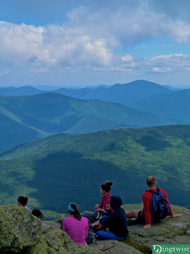 Friends taking in the view from Mount Lafayette.