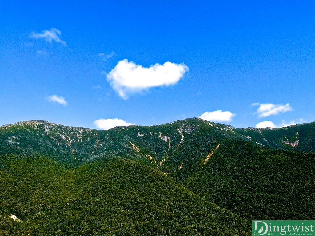 View of the peaks from the Old Bridle Trail.