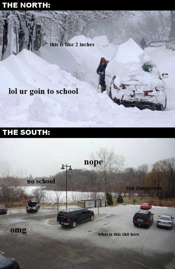 north vs the south