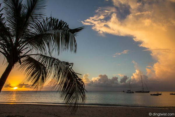 Crocus Bay Cloudy Sunset Anguilla