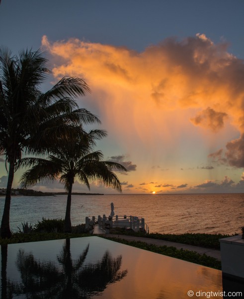 Raincloud over the Setting Sun Anguilla