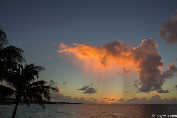 Raincloud over the Setting Sun Anguilla