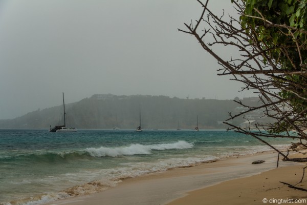 Sheets of Rain over Crocus Bay Anguilla