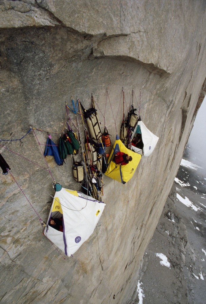 camping on a cliff