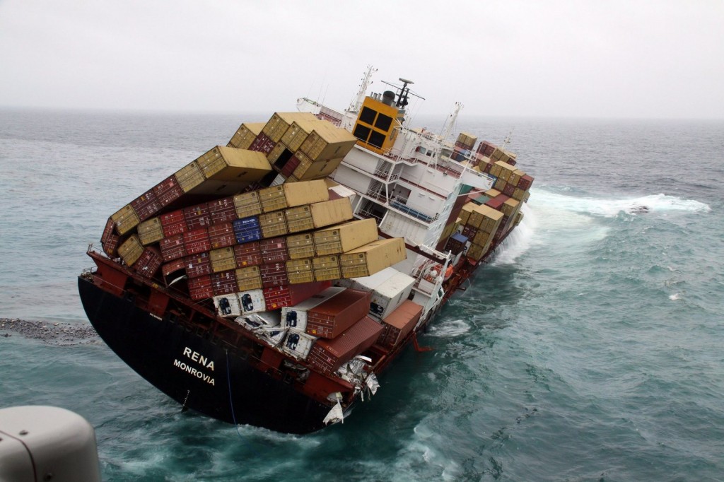 cargo ship's final moment